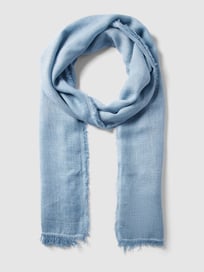 Schal mit Strukturmuster Modell 'RIKER' von Drykorn Blau / Türkis - 8
