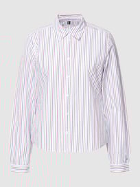 Overhemdblouse met streepmotief van Tommy Hilfiger Wit - 38