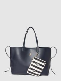Shopper met afneembare extra tas, model 'ICONIC' van Tommy Hilfiger Blauw / turquoise - 27