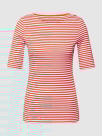 T-shirt met streepmotief van Christian Berg Woman Oranje - 22