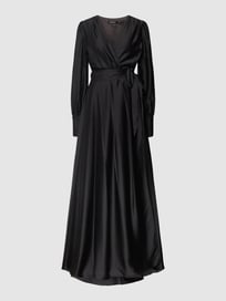 2-in-1-cocktailjurk met tailleriem van Swing Grijs / zwart - 16