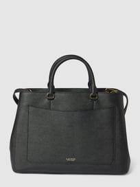 Handtasche mit Label-Detail von Lauren Ralph Lauren Grau / Schwarz - 18