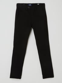 Slim Fit Chino mit Stretch-Anteil Modell 'Marco' von Jack & Jones Grau / Schwarz - 16