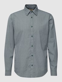 Vrijetijdsoverhemd met all-over motief van Esprit Groen - 42