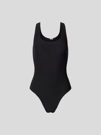 Badeanzug mit Strukturmuster von Anine Bing Grau / Schwarz - 28