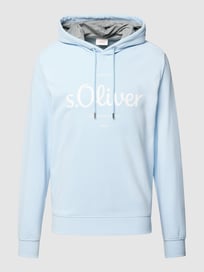 Hoodie mit Label-Detail von s.Oliver RED LABEL Blau / Türkis - 29