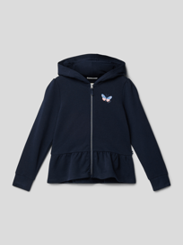 Sweatjacke mit Label-Details von Tom Tailor Blau / Türkis - 5