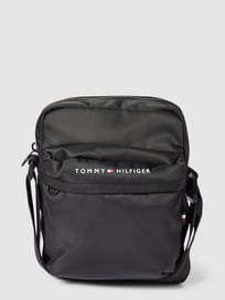 Schoudertas met labeldetails van Tommy Hilfiger Grijs / zwart - 30