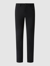Hose aus Jersey von bugatti Blau / Türkis - 37