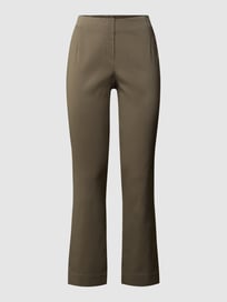Slim Fit Stretchhose aus Viskosemischung von STEHMANN Grün - 40