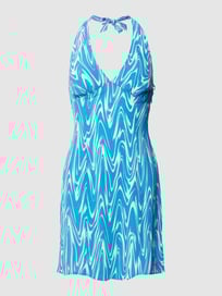 Mini-jurk met all-over motief, model 'PSYCHEDELIC' van Tommy Jeans Blauw / turquoise - 41