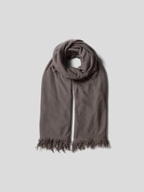 Schal mit Fransen von Rick Owens Grau / Schwarz - 9