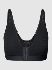 Bralette met kant, model 'LINED' van Calvin Klein Underwear Grijs / zwart - 4