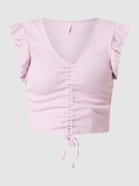 Crop Top mit Raffungen Modell 'Laila' von Only Rosa - 21