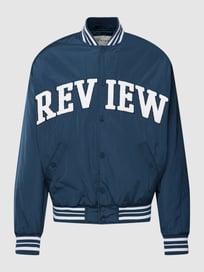 College-Jacke mit Label-Stitching  von REVIEW Blau / Türkis - 17