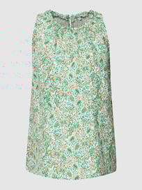 Blousetop met bloemenmotief van edc By Esprit Groen - 17