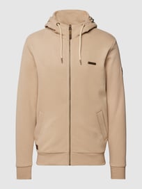 Sweatjack met strookzakken, model 'NATE' van Ragwear Wit - 16