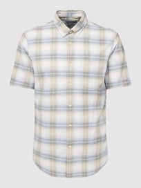Regular Fit Freizeithemd mit Karomuster und Button-Down-Kragen von Pierre Cardin Weiß - 12
