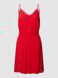 Mini-jurk met labelstitching, model 'ESSENTIAL' van Tommy Jeans Rood - 44
