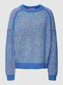 Gebreide pullover met raglanmouwen en wol van comma Casual Identity Blauw / turquoise - 16