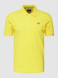 Poloshirt mit Logo-Stitching von La Martina Gelb - 11