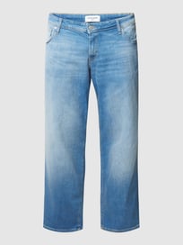 Jeans mit Label-Patch Modell 'MIKE' von Jack & Jones Plus Blau / Türkis - 31