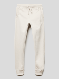 Sweatpants mit Label-Print Modell 'LT Sep' von Marc O'Polo Grau / Schwarz - 31