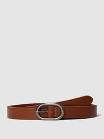 Ledergürtel mit Dornschließe in metallic von Esprit Braun - 24