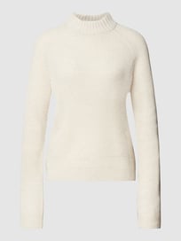 Gebreide pullover met opstaande kraag van Redraft Wit - 3