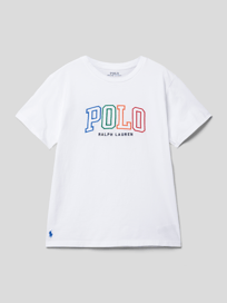 T-Shirt mit Label-Stitching von Polo Ralph Lauren Teens Weiß - 8
