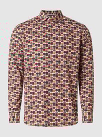 Slim Fit Business-Hemd aus Baumwolle  von Fil Noir Rot - 16