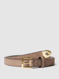 Gürtel mit Dornschließe aus metallic von Lauren Ralph Lauren Weiß - 28