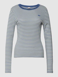 Longsleeve mit Streifenmuster Modell 'BABY TEE' von Levi's® Blau / Türkis - 31