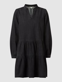 Jeansjurk in laagjeslook van Tom Tailor Denim Grijs / zwart - 30
