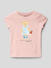 T-shirt met ronde hals, model 'BEAR' van Polo Ralph Lauren Kids Oranje - 25
