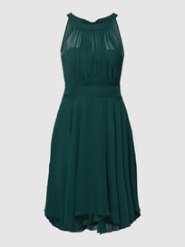 Cocktailkleid mit Collierkragen von Paradi Blau / Türkis - 33