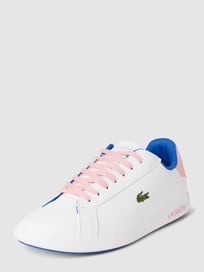 Sneaker mit Logo-Stickerei von Lacoste Weiß - 47