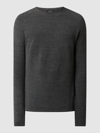 Pullover aus Baumwolle Modell 'Hill' von Jack & Jones Grau / Schwarz - 35