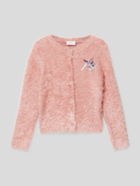 Cardigan mit Paillettenbesatz von s.Oliver RED LABEL Rosa - 9