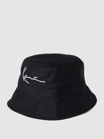 Bucket Hat mit Label-Stitching von KARL KANI Grau / Schwarz - 28
