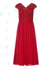PLUS SIZE Abendkleid mit Strasssteinen von My Mascara Curves Rot - 13