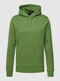 Hoodie met logostitching van Gant Groen - 15