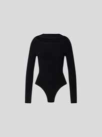 Body in Ripp-Optik von Sir Grau / Schwarz - 3