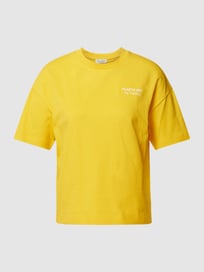 T-shirt met motiefprint op de achterkant van Marc O'Polo Geel - 24
