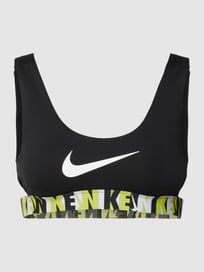 Bikinitop met labelprint van NIKE TRAINING Grijs / zwart - 17