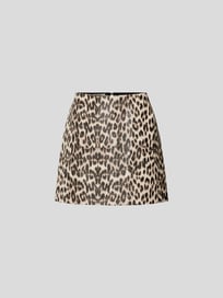 Minirock mit Allover-Animal-Print von BAUM & PFERDGARTEN Braun - 13