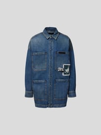 Oversized Jeanshemd mit Eingrifftaschen von Iro Blau / Türkis - 23