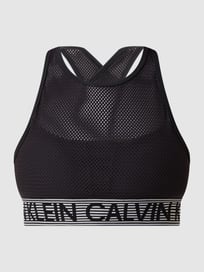 Bustier van mesh - vochtregulerend van Calvin Klein Performance Grijs / zwart - 22