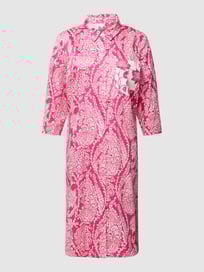Knielange overhemdjurk met paisleymotief van White Label Roze - 36