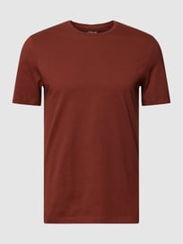 T-shirt met logostitching van s.Oliver RED LABEL Bruin - 23